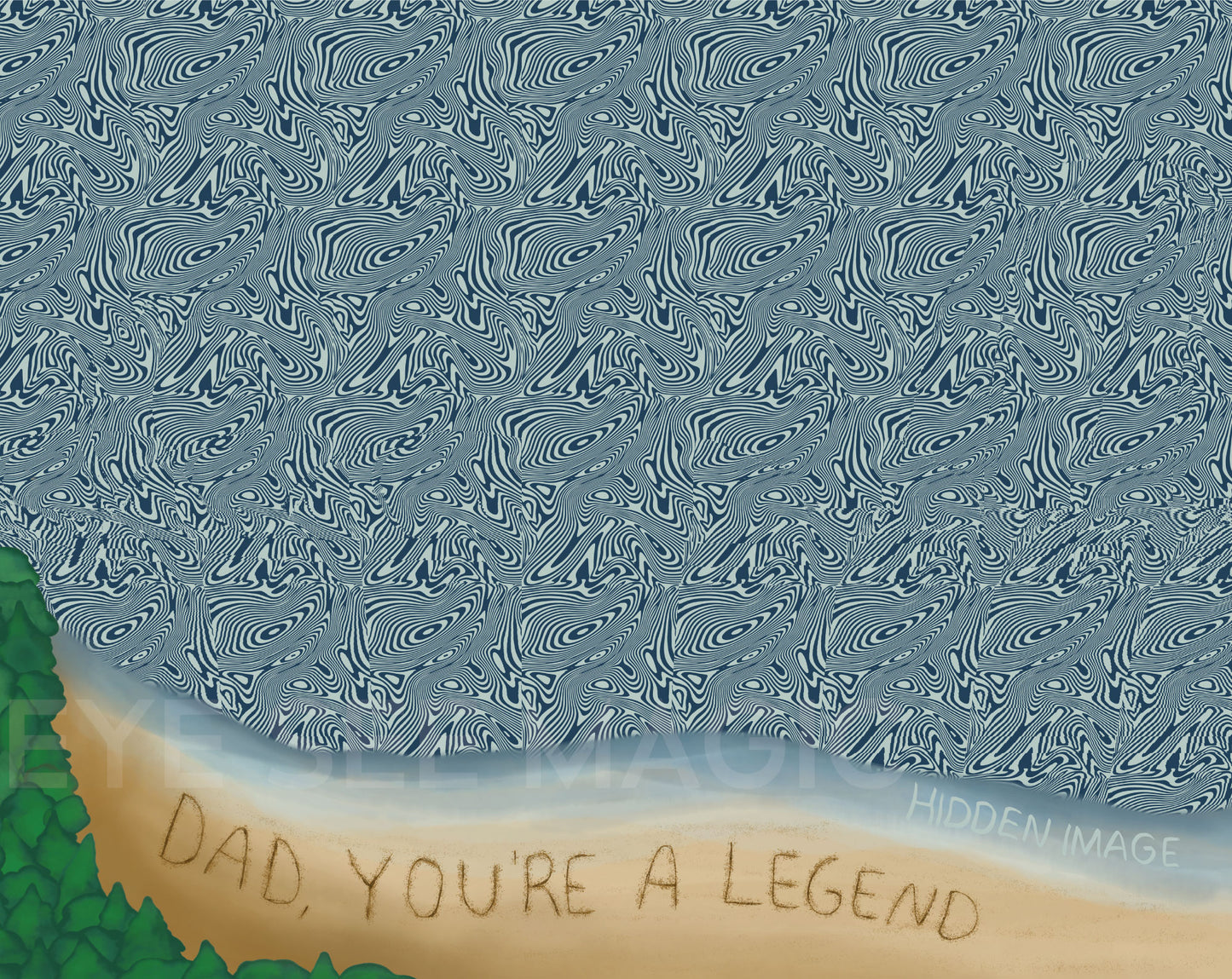 Dad You're a Legend, Father's Day Hidden Image Card