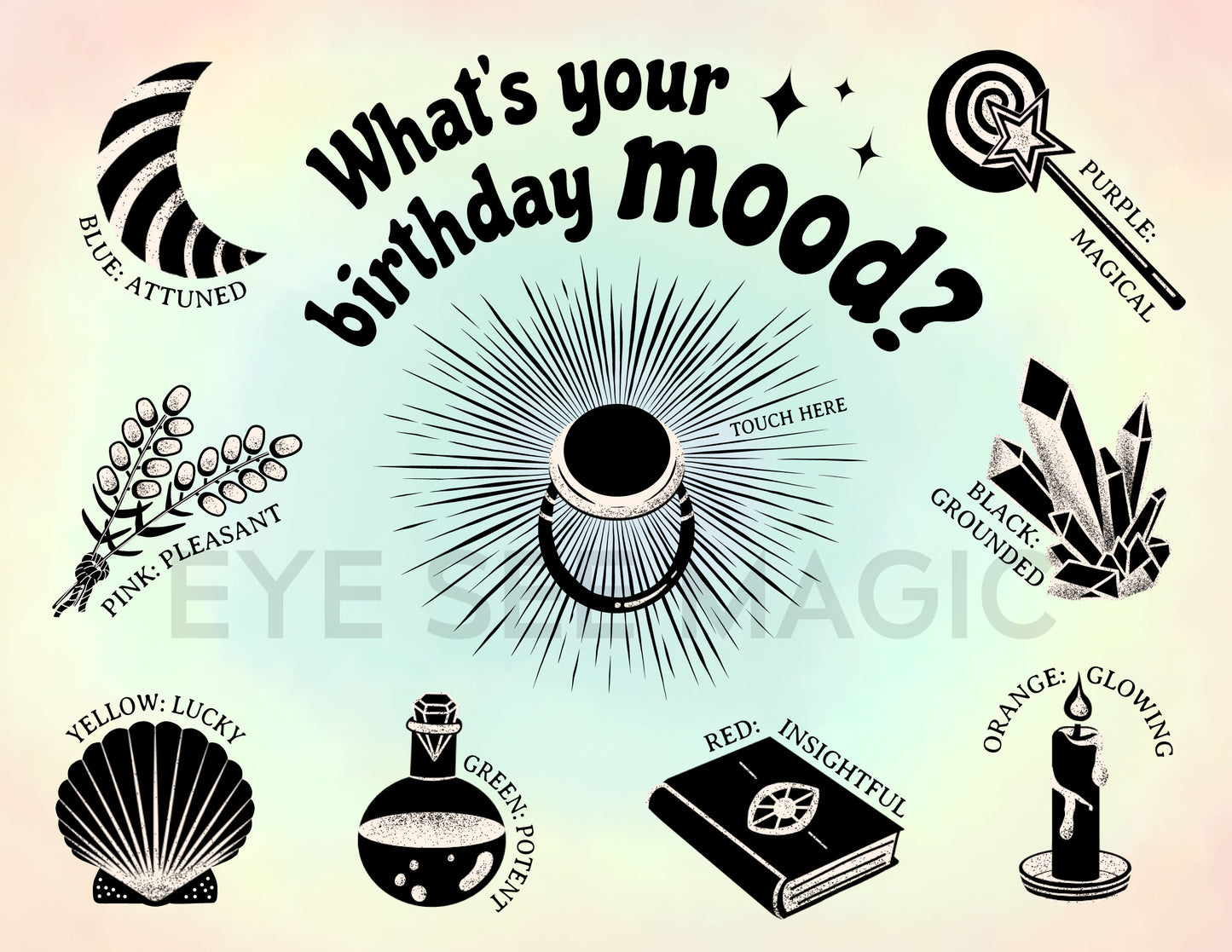 Color Changing Mood Ring Birthday Card