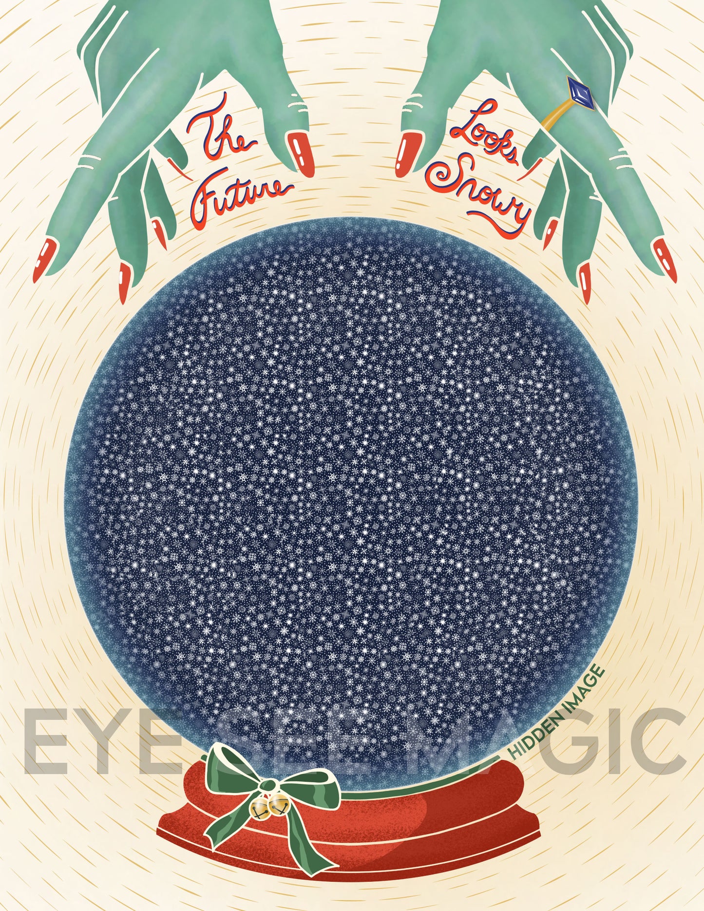 Holiday Crystal Ball Snow Globe