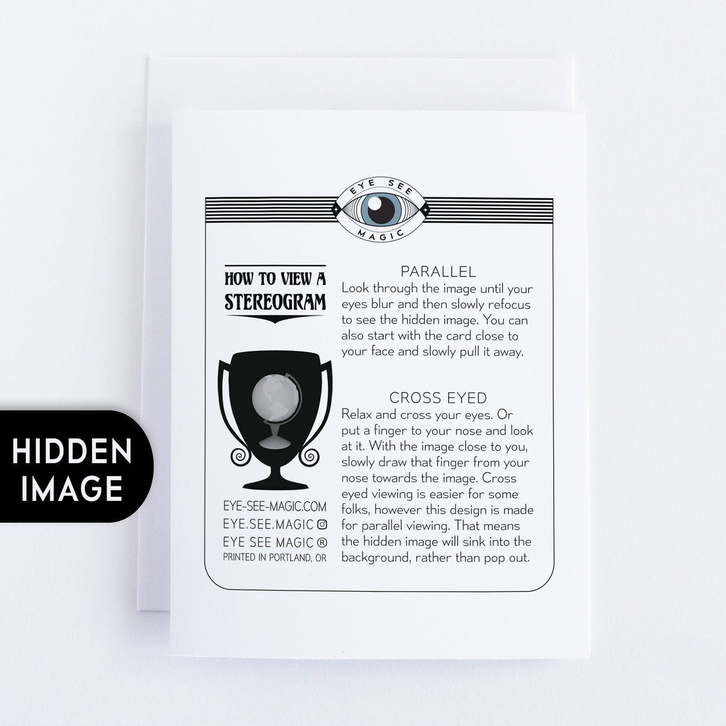 Hidden Image in Trophy, Mother's Day Card