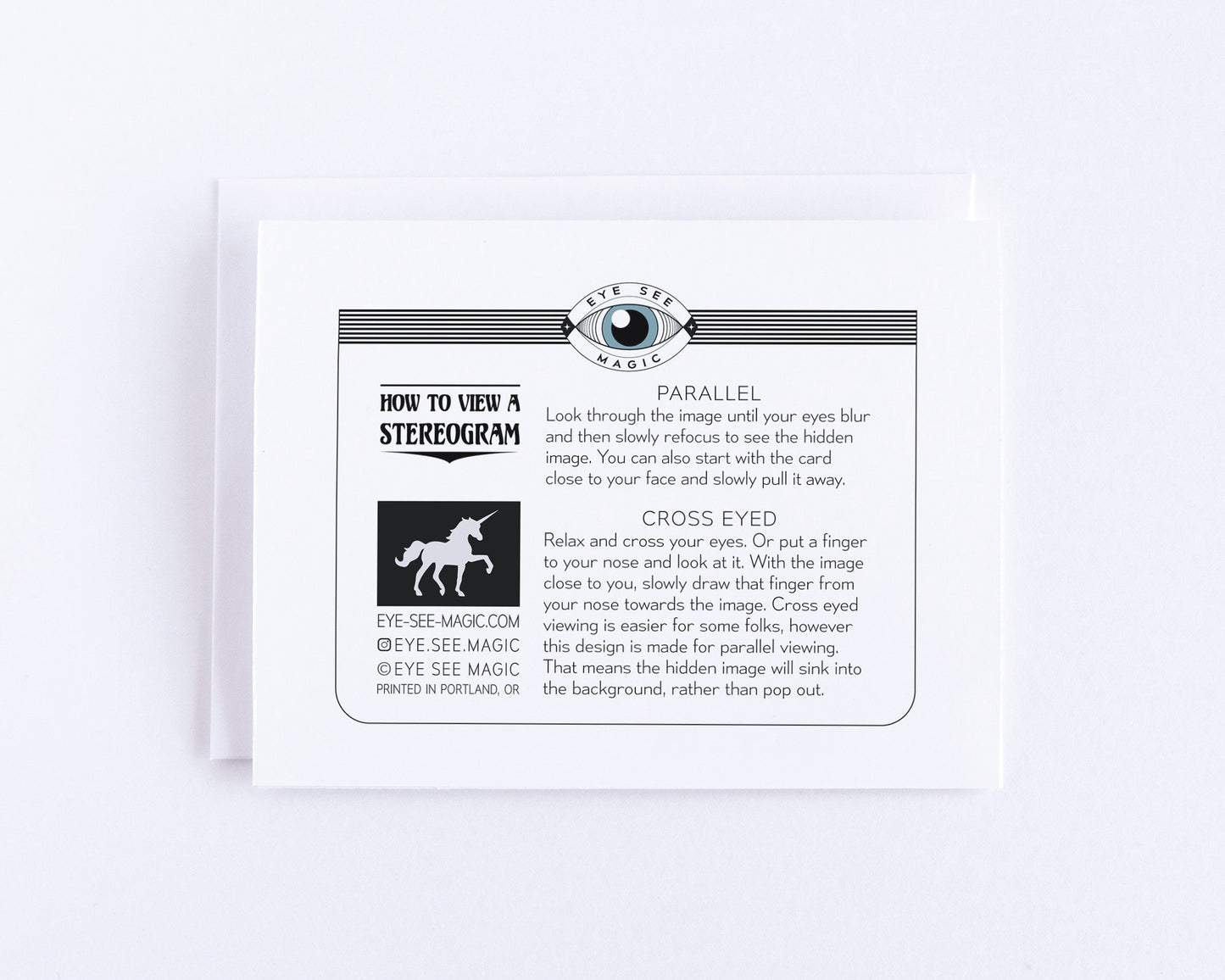 Hidden Image Unicorn Birthday Card