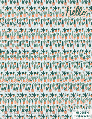 Cactus Greeting Card, Hidden Image