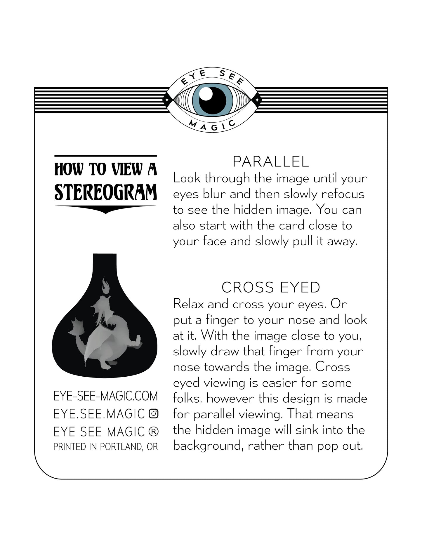 Dragon Hidden Image Birthday Card