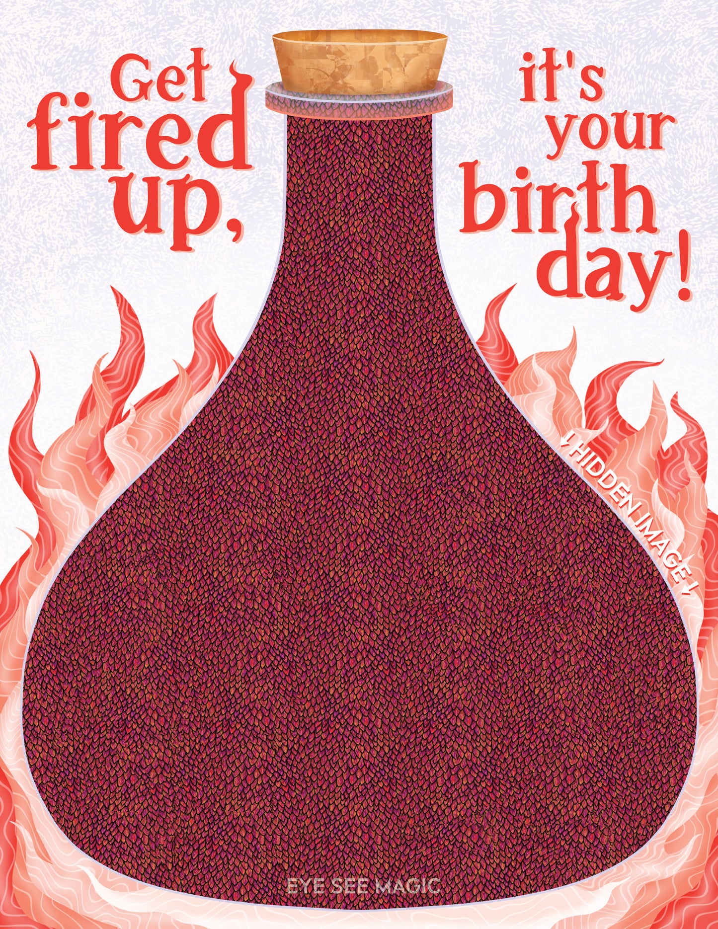 Dragon Hidden Image Birthday Card