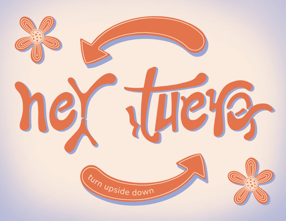 Hey There Thank You Ambigram Card