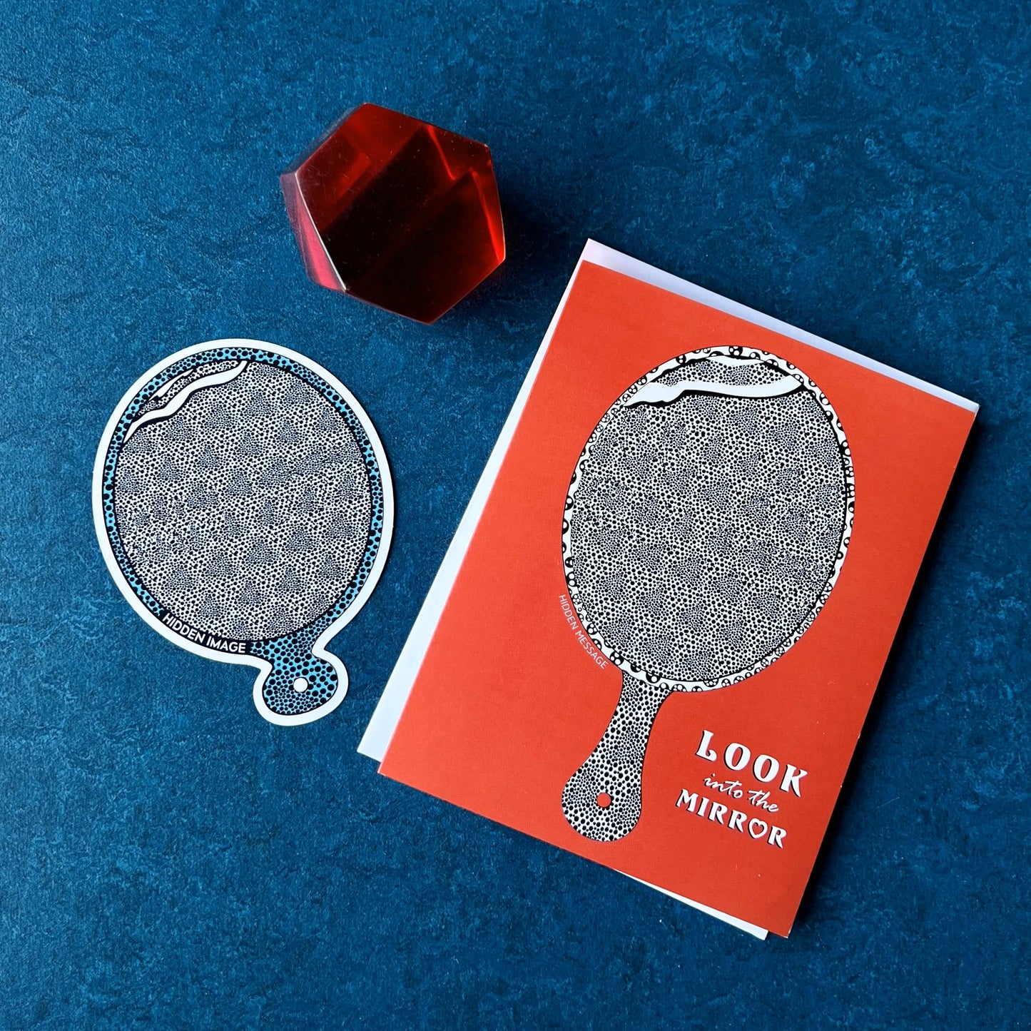 Mirror Sticker Hidden Message