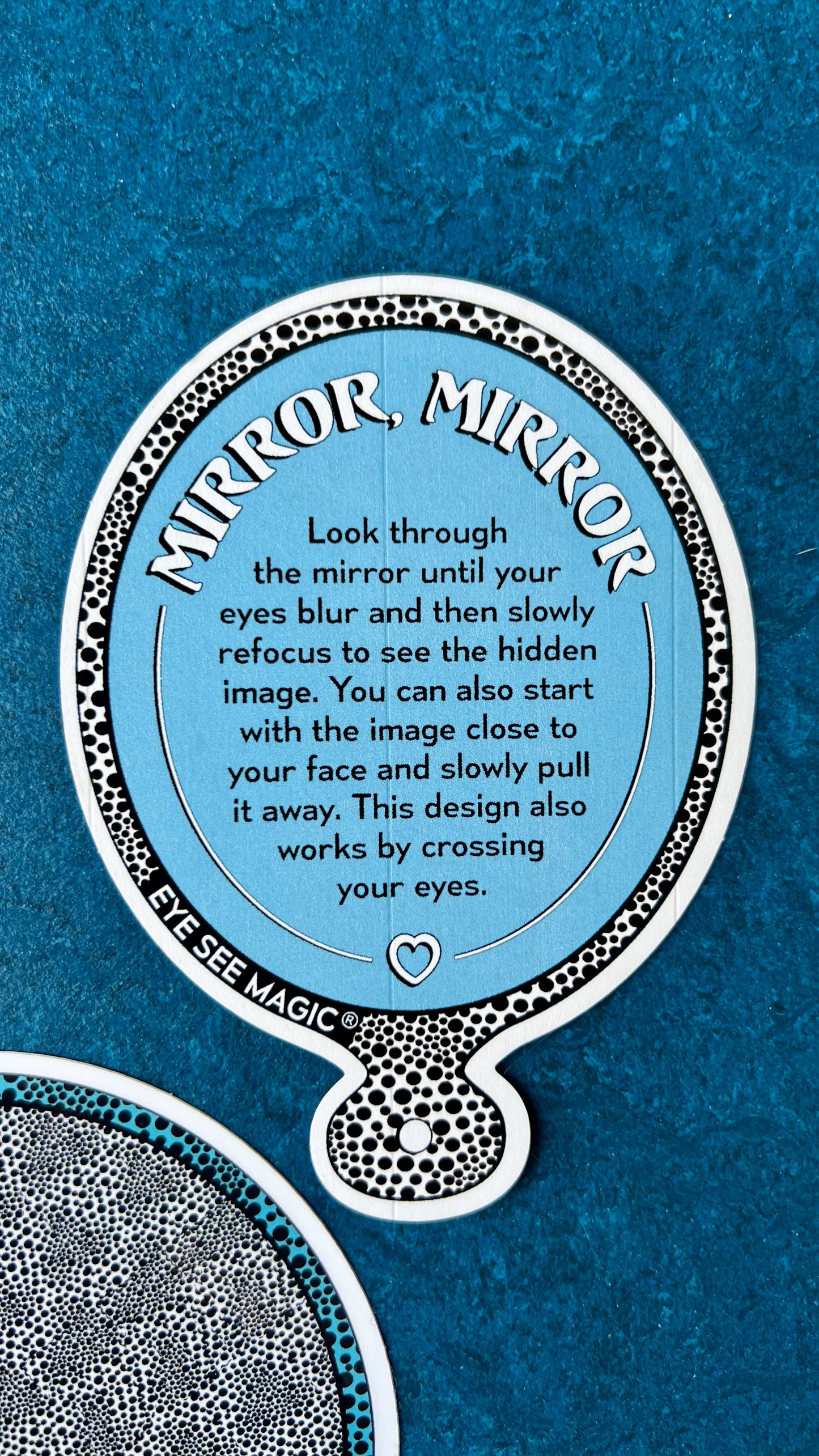 Mirror Sticker Hidden Message