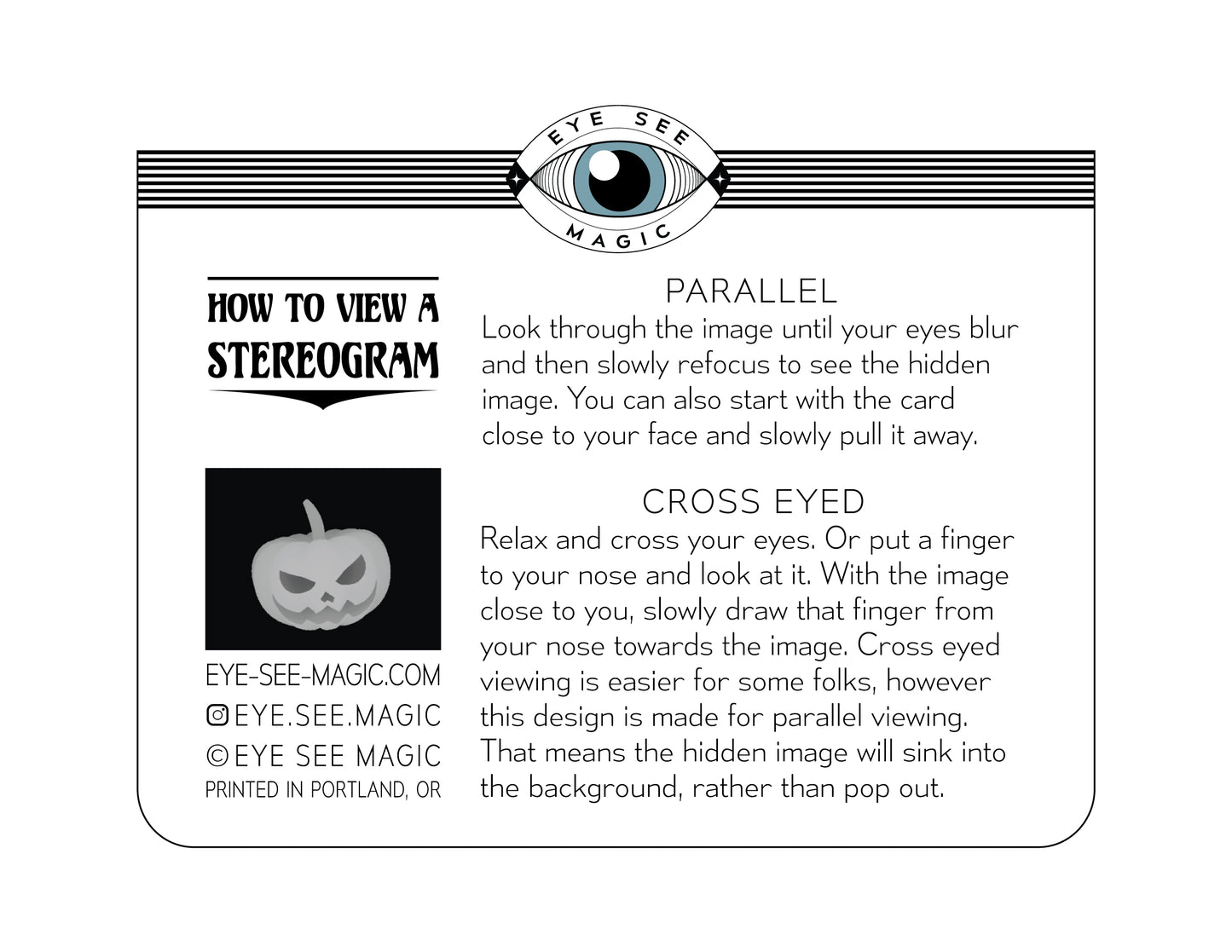 Hidden Image Jack-o-lantern Halloween Card