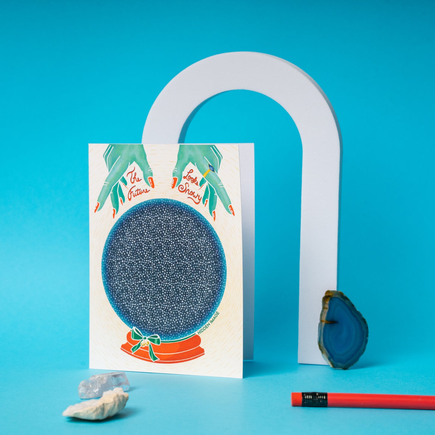 Holiday Crystal Ball Snow Globe