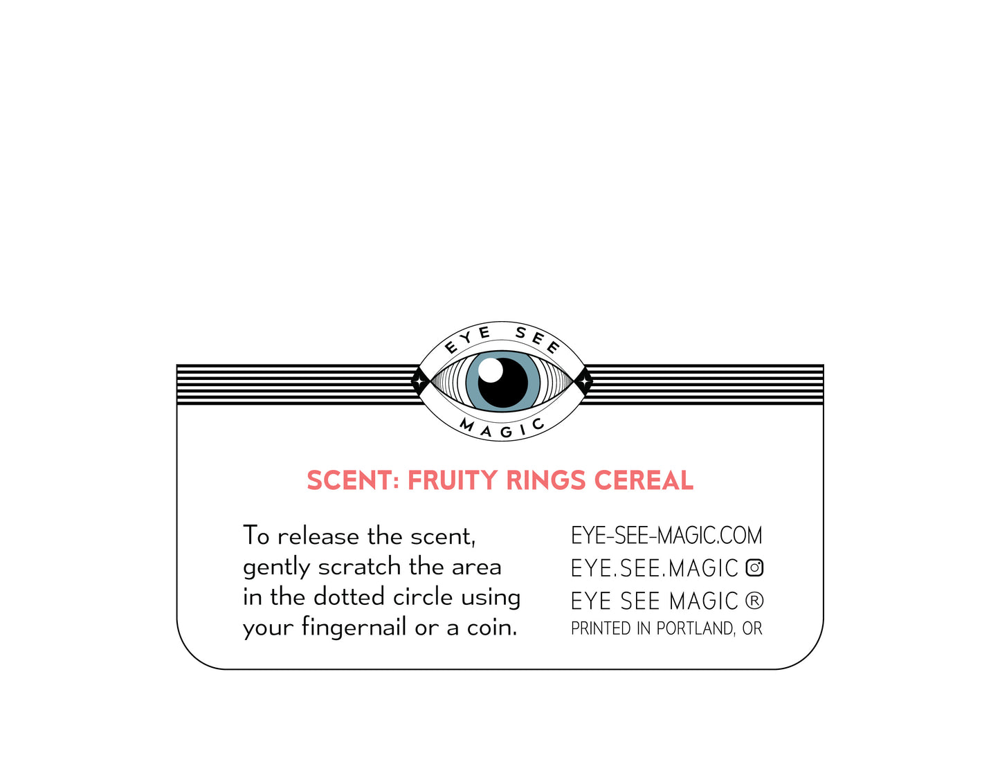 Fruit Rings Cereal Scratch and Sniff Birthday Card