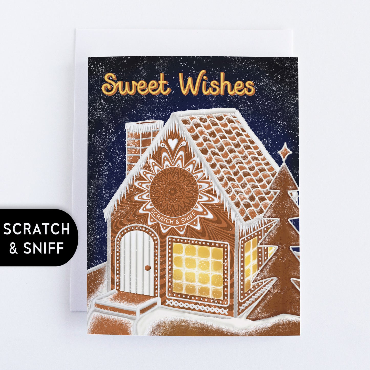Gingerbread House Scratch and Sniff Card