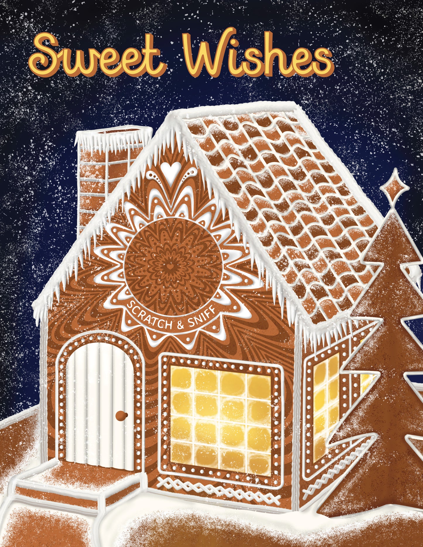 Gingerbread House Scratch and Sniff Card