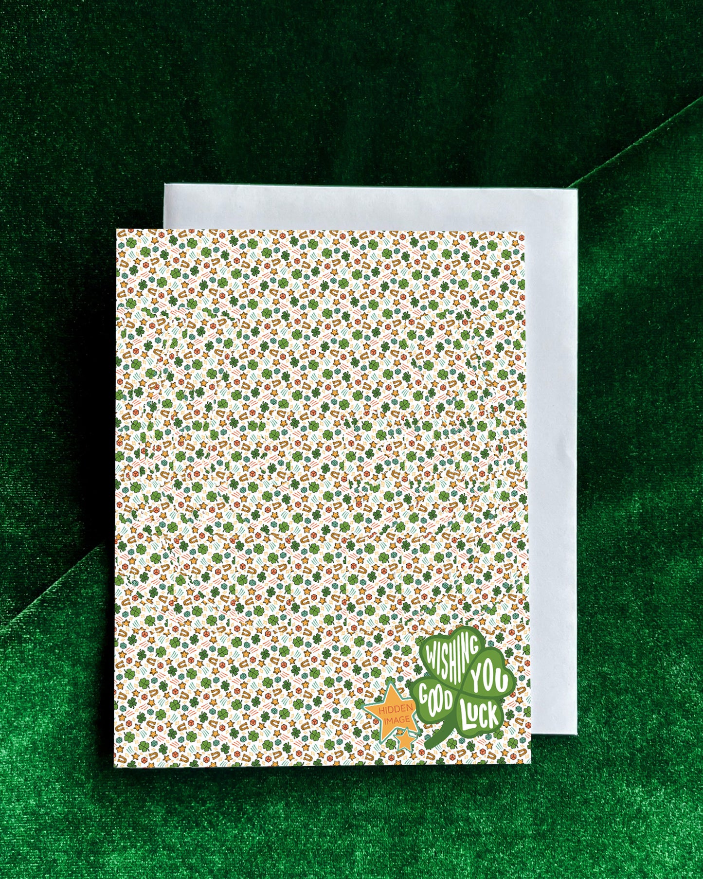 Good Luck Optical Illusion Card