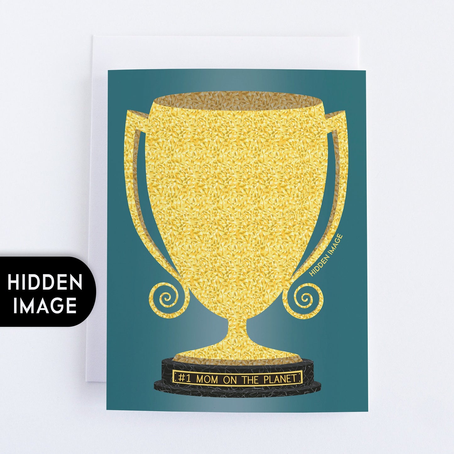 Hidden Image in Trophy, Mother's Day Card