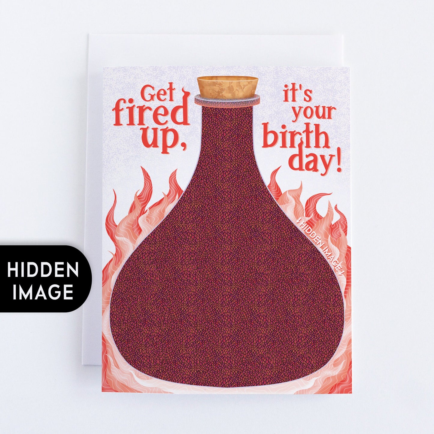 Dragon Hidden Image Birthday Card