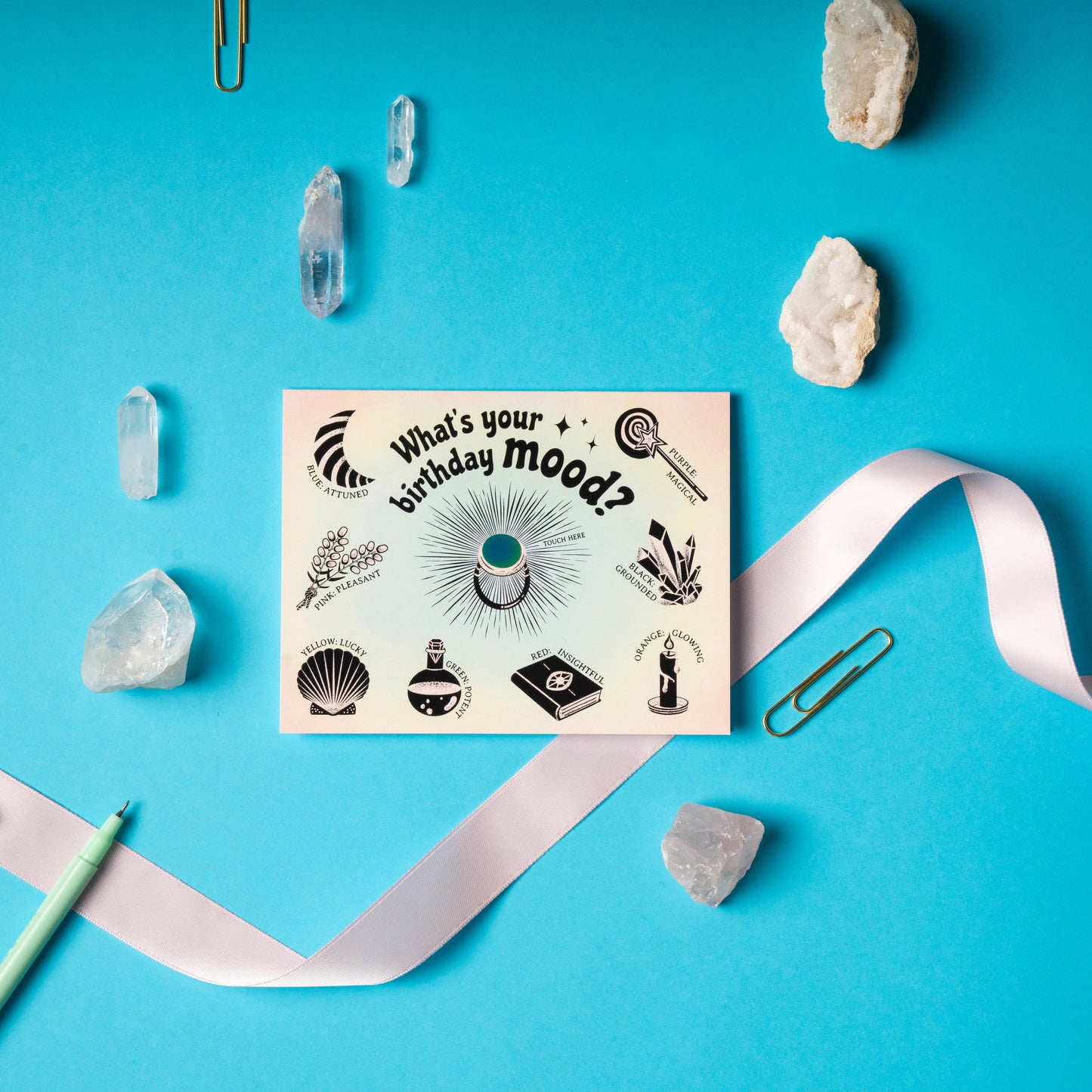 Color Changing Mood Ring Birthday Card