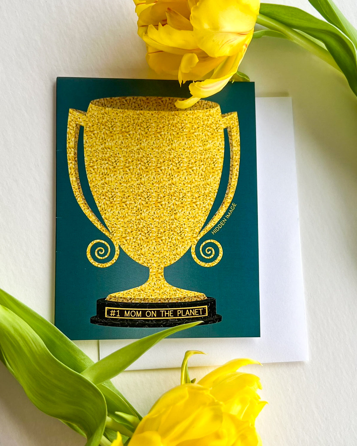 Hidden Image in Trophy, Mother's Day Card