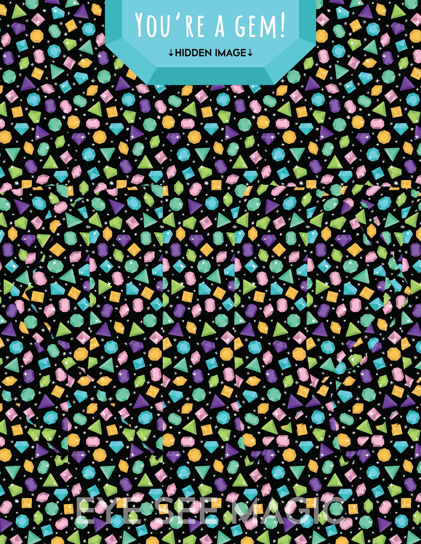 You're a Gem Greeting Card, Hidden Image