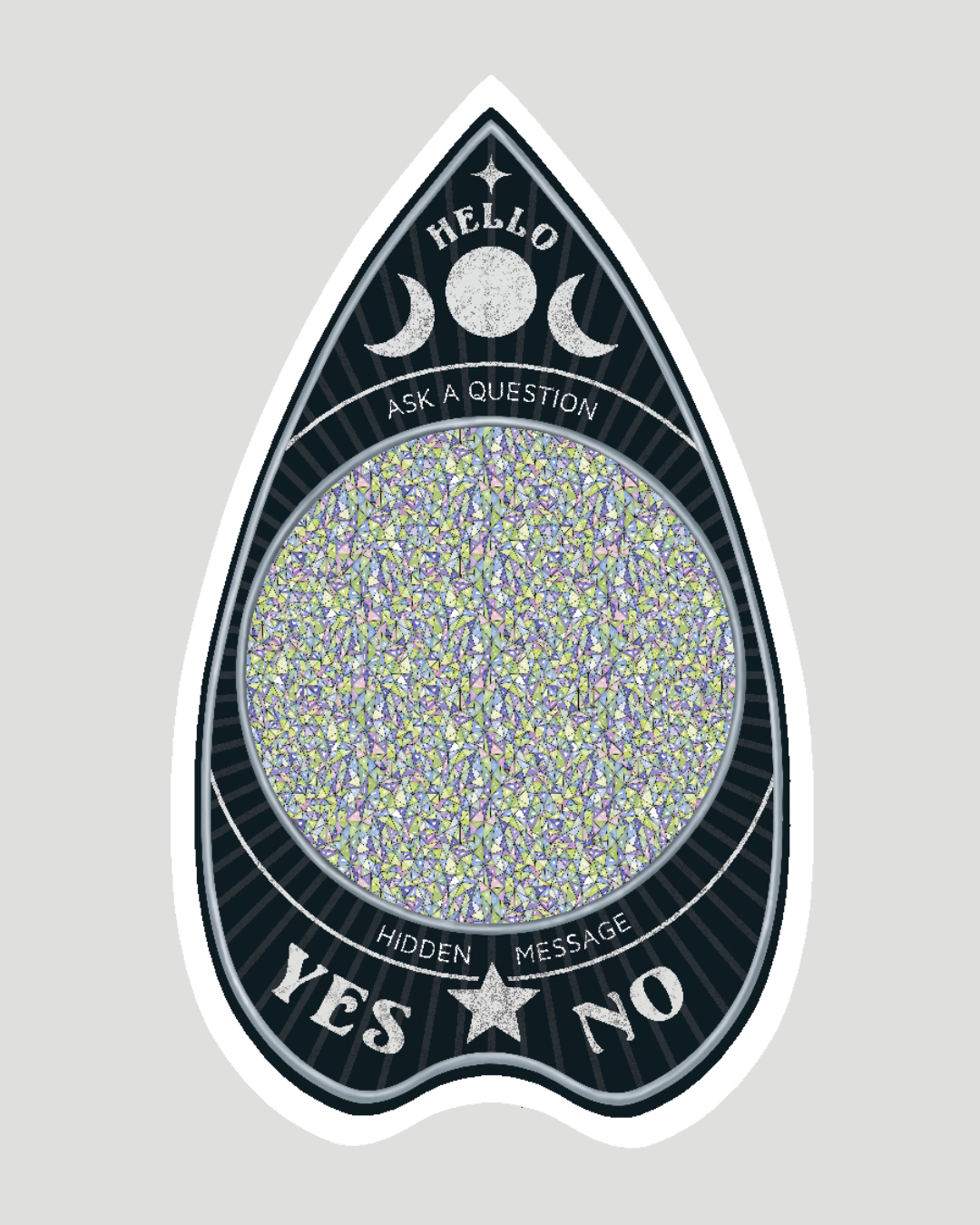 Planchette stereogram sticker