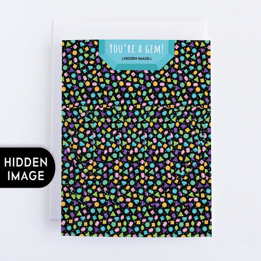 You're a Gem Greeting Card, Hidden Image